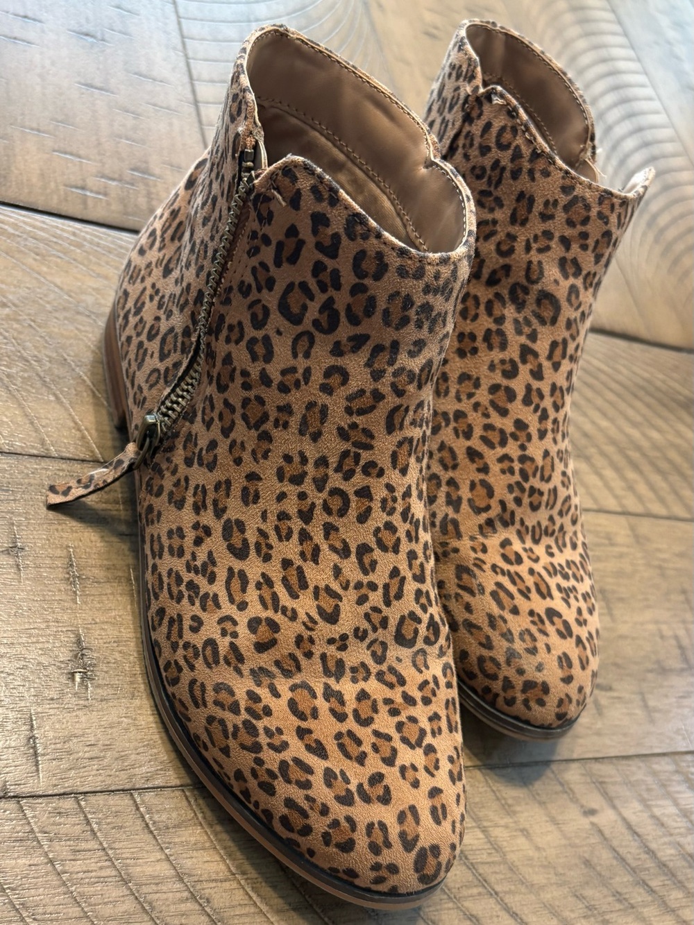 Leopard Print Ankle Booties
